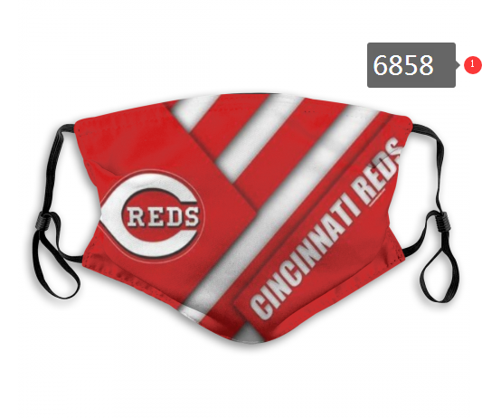 2020 MLB Cincinnati Reds Dust mask with filter->mlb dust mask->Sports Accessory